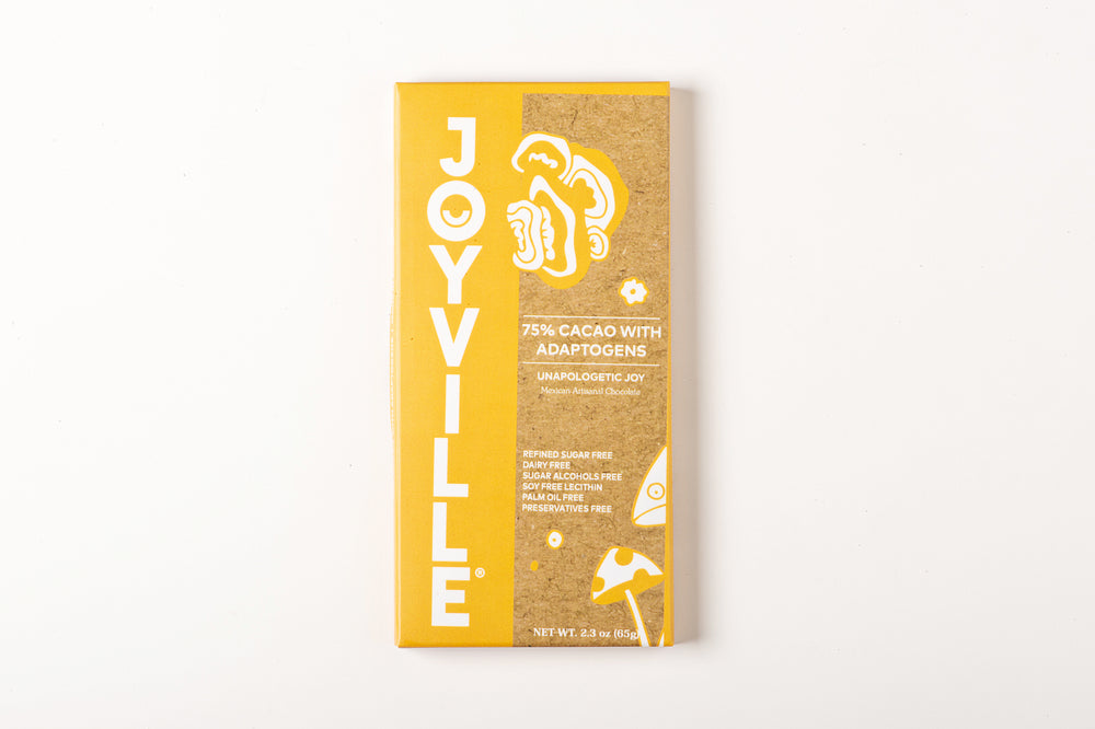 75% CACAO BAR WITH ADAPTOGENS MIX- UNAPOLOGETIC JOY